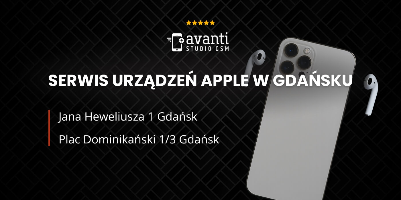 Serwis i naprawa urządzeń apple w Gdańsku
